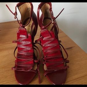L.A.M.B. Shoes | L.A.M.B. Red Leather